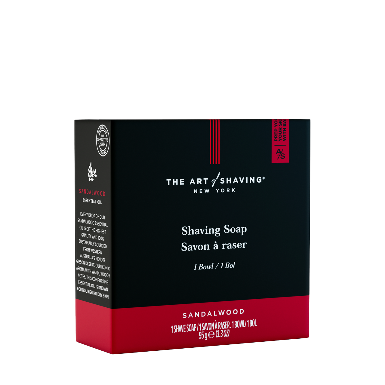Sandalwood Shave Soap w/ Bowl 3.3oz